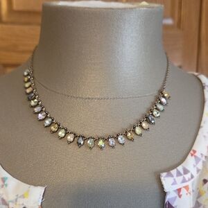 Maurices Iridescent Multicolor Teardrop Necklace